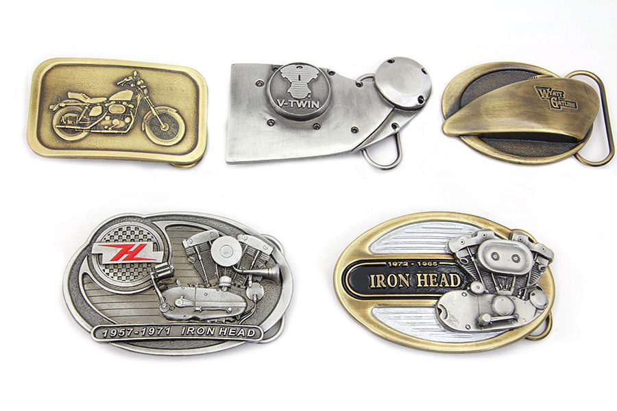 V-Twin Ironhead Series Belt Buckle Set - Motorcyclepedia Museum